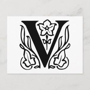 Postal Letra de fantasía V