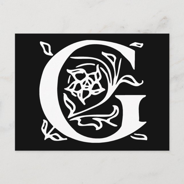 Postal Letra de grifo G (Anverso)