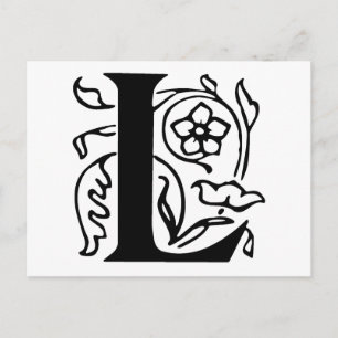 Postal Letra de grifo L