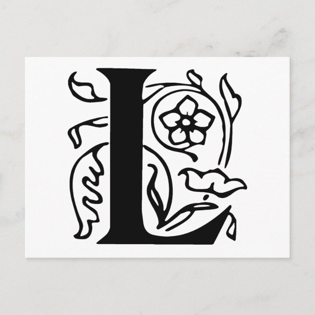 Postal Letra de grifo L (Anverso)