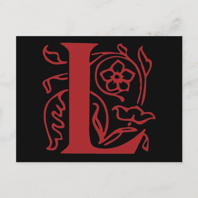 Postal Letra de grifo L (Anverso)