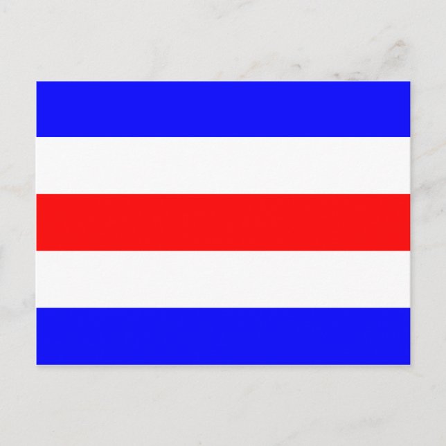 Postal Letra de la señal de la bandera náutica C (Charlie (Anverso)