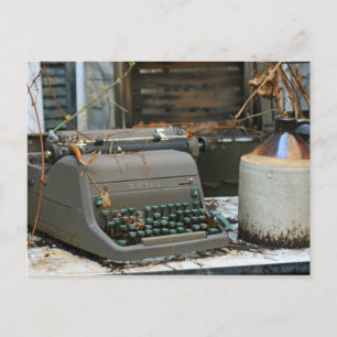 Postal Letra de máquina de escribir