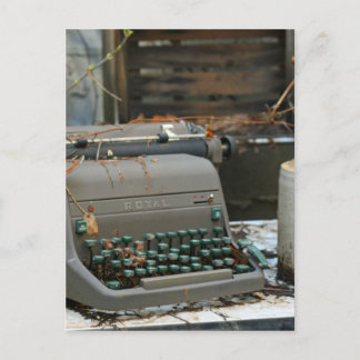 Postal Letra de máquina de escribir