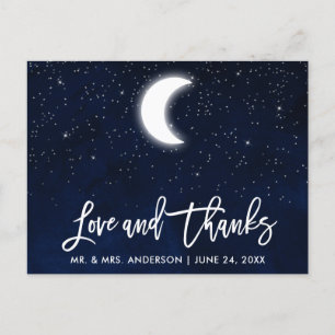 Postal Letra de Pincel Amor y Agradecimiento de Boda Cele