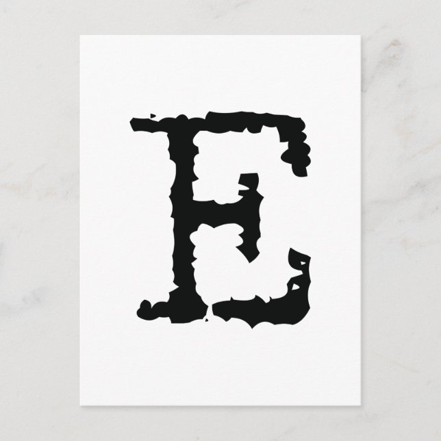 Postal Letra E (Anverso)