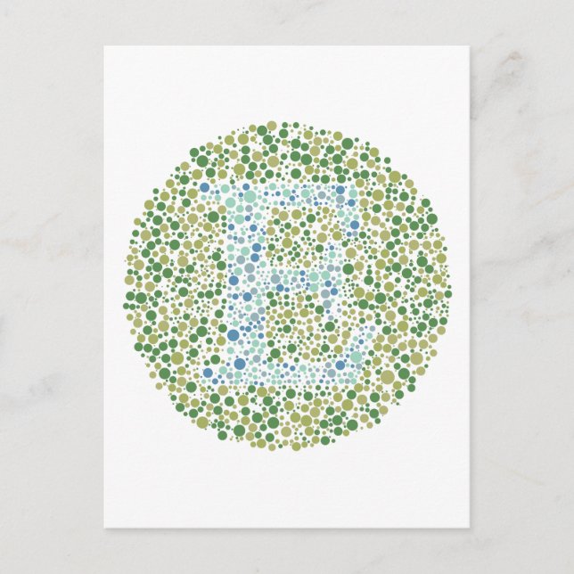 Postal Letra "E" de prueba ocular (Anverso)