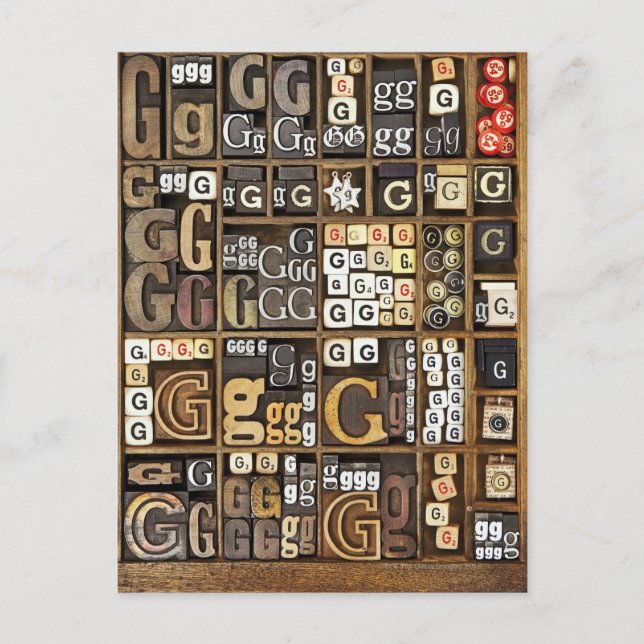 Postal Letra G (Anverso)