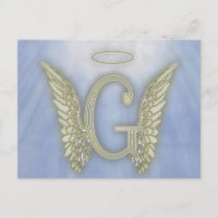 Letra G Angel Monograma