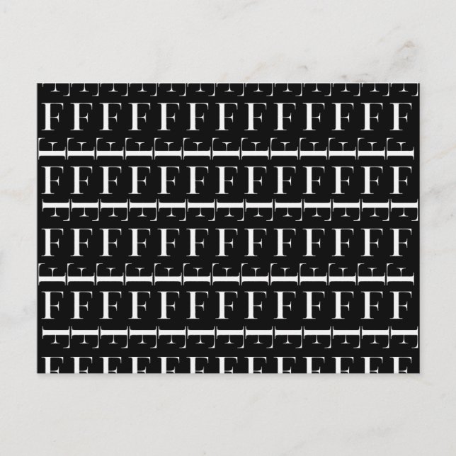 Postal Letra inicial del monograma F (Anverso)