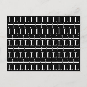 Postal Letra inicial monograma L