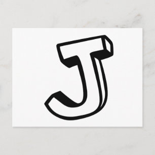 Postal Letra J