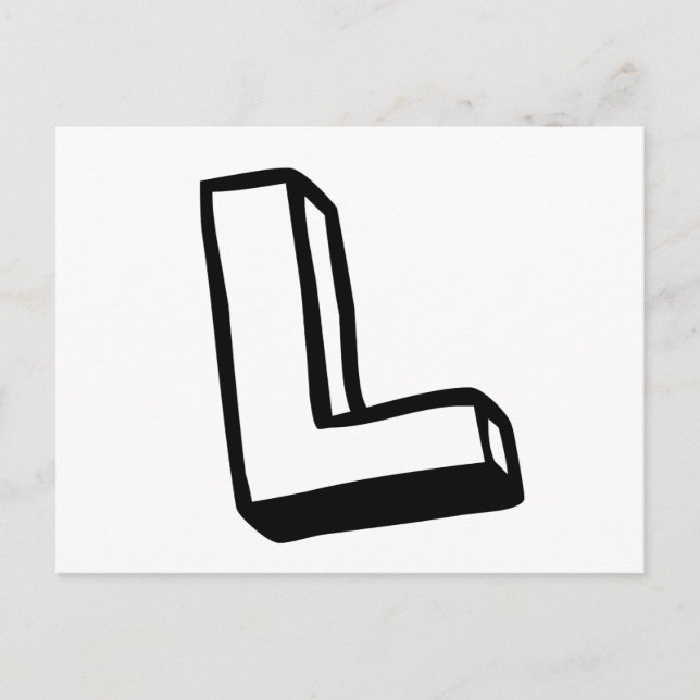 Postal Letra L (Anverso)