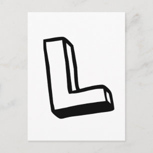 Postal Letra L
