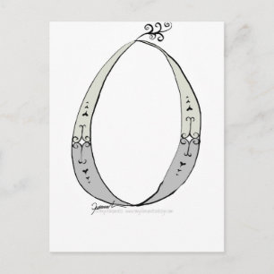 Postal Letra mágica O del diseño de tony fernandes