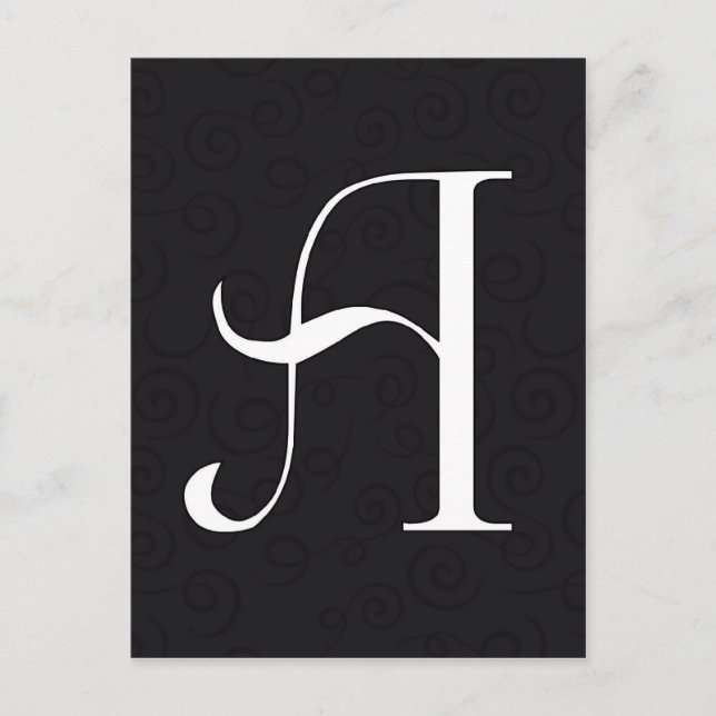 Postal Letra monográfica a (Anverso)
