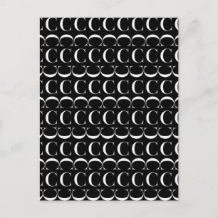 Postal Letra monográfica inicial C