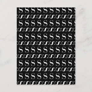 Postal Letra monográfica inicial S