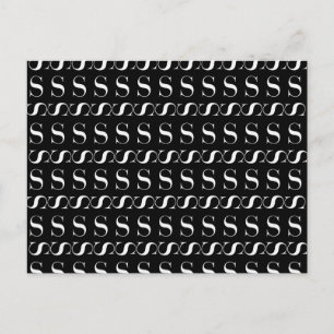 Postal Letra monográfica inicial S