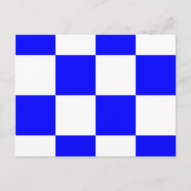 Postal Letra nautica de la señal de la bandera alfabética (Anverso)