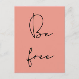 Postal Letra negra libre