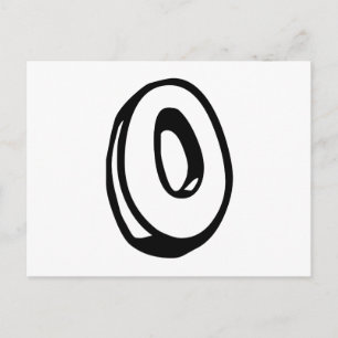 Postal Letra O