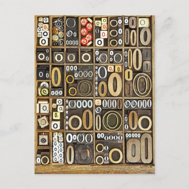 Postal Letra O (Anverso)