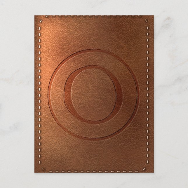 Postal letra O del alfabeto (Anverso)