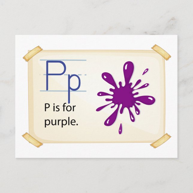 Postal Letra P (Anverso)
