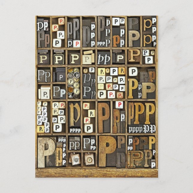 Postal Letra P (Anverso)