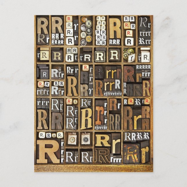 Postal Letra R (Anverso)