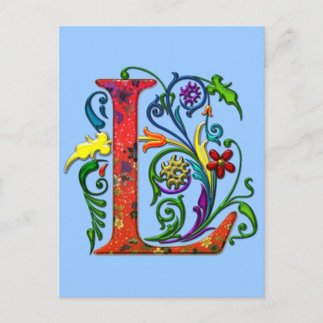 Postal Letra REGAL L (Anverso)