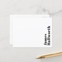 Letra retro moderna y elegante | Negro editable