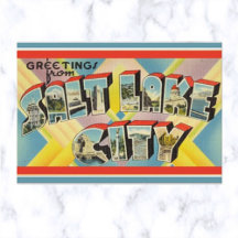 Letra vintage Big Salt Lake City Utah