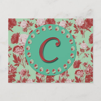 Postal Letra vintage C