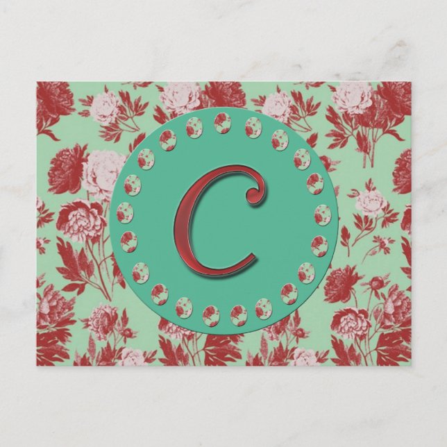 Postal Letra vintage C (Anverso)