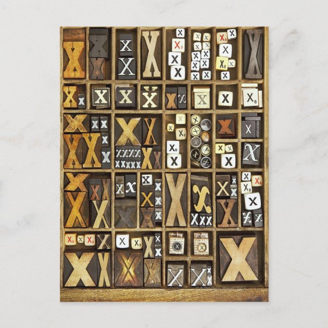 Postal Letra X (Anverso)