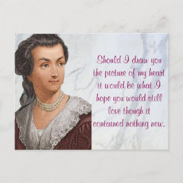 Postal Letras de amor de Abigail Adams