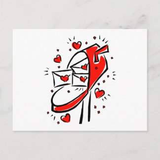 Postal letras de buzón de correo corazones contamar