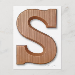 Postal Letras de chocolate