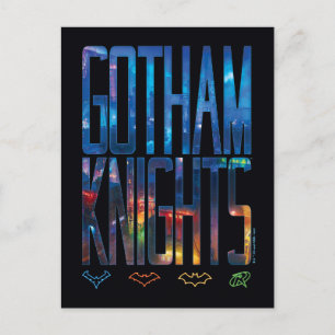 Postal Letras de Gotham Knights City