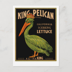 Postal Letras de marca King Pelican