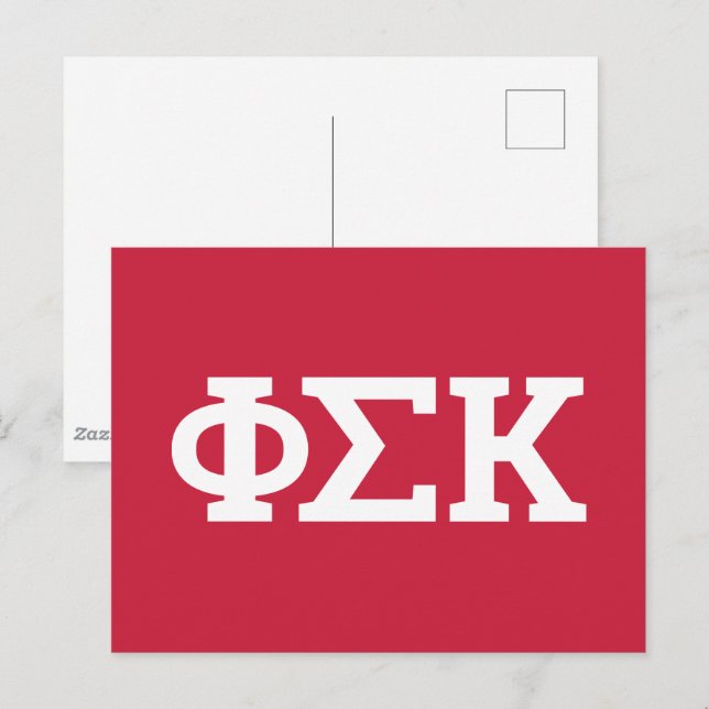Postal Letras de Phi Sigma Kappa (Anverso / Reverso)