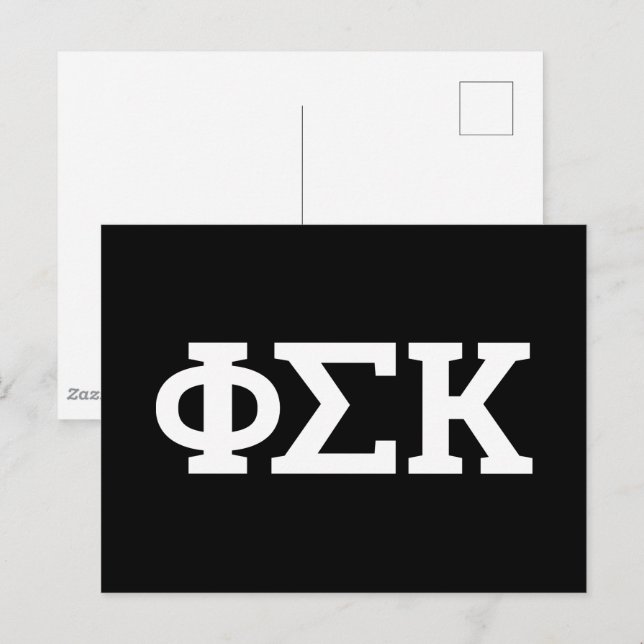 Postal Letras de Phi Sigma Kappa (Anverso / Reverso)
