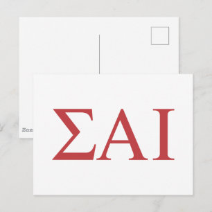 Postal Letras griegas de Sigma Alpha Iota