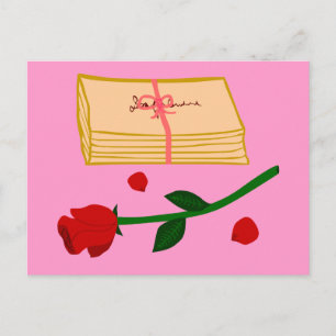 Postal Letras románticas de amor