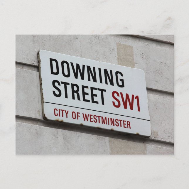 Postal Letrero de Downing Street (Anverso)