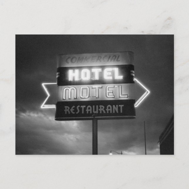 Postal Letrero de Hotel, 1942 (Anverso)
