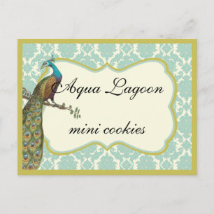 Postal Letrero de mesa de buffet de dulces Lagoon Peackco