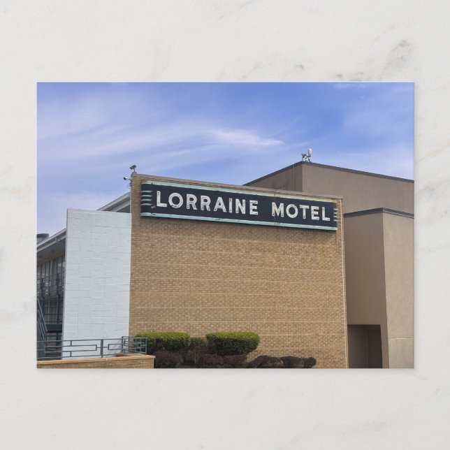 Postal Letrero del Motel Lorraine (Anverso)